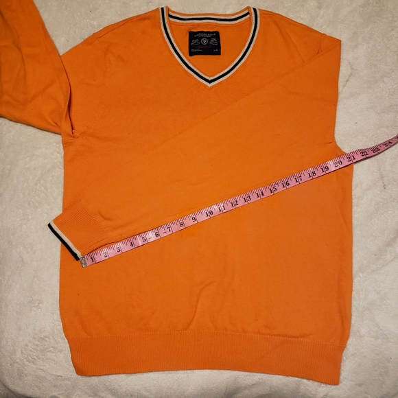 Orange V Neck Sweater American Eagle Outfitters - Picture 14 of 16